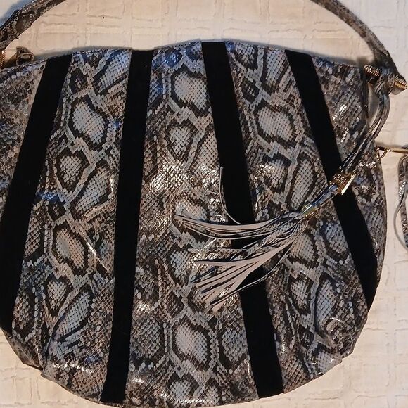 Aimee KESTENBERG Snakeskin Patterned LEATHER Shoulder Bag - Picture 3 of 8